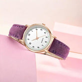 Einfache, günstige Uhren für Vintage-Lederarmband, lässige Sportuhr